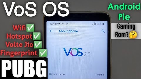 VOS OS Rom Install in REDMI 5 ROSY | Security Updates | Android Pie | STABLE?