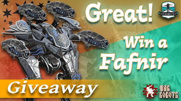 WAR ROBOTS NEW FAFNIR GIVEAWAY - Get One Of The Best Robots In Game Update7.3 #WRwinFafnir [WR] 🌺