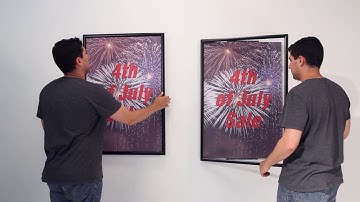 Demo: Comparing a Standard Poster Frame to a Poster SwingFrame