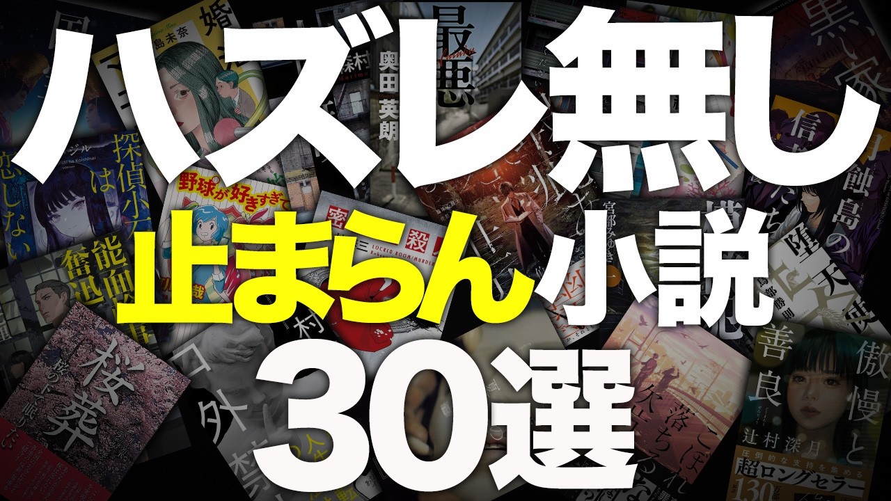 総集編】読み始めたら止まらない小説を30冊紹介します - YouTube