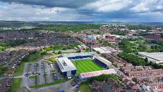 Oldham Athletic Football Club 4k Drone Stock Content
