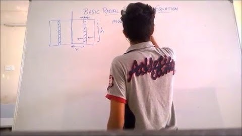 Basic radial diffusivity equation