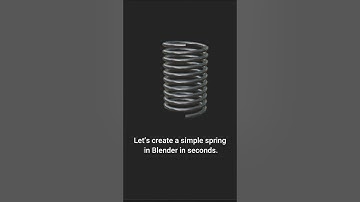 #Create a Spring in Blender #blender #blendertutorial #blendertips #blender3d #b3d #blendercommunity