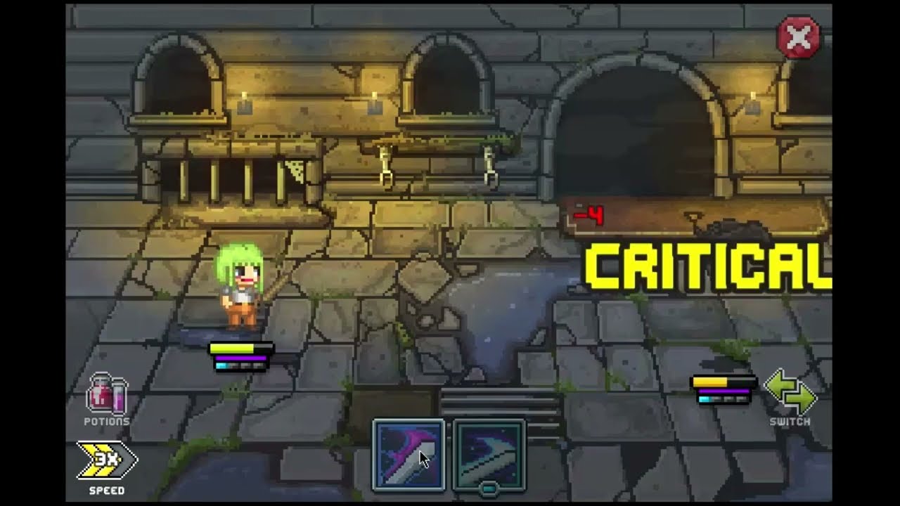 Bit Heroes Quest - Zone 1 Flag 1 with the bare minimum