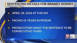 Sentencing Details for Brandy Dowdy | Jan. 19, 2026 | News 19 at 5:00 Content