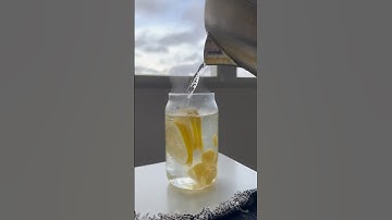 Teh jahe lemon: Obat rumahan untuk sakit tenggorokan #homeremedy #tea