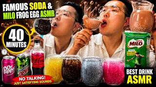 40 MINUTES of Famous Soda & Frog Egg ASMR 🥤🐸 Most Satisfying Drinking Sounds Ever!