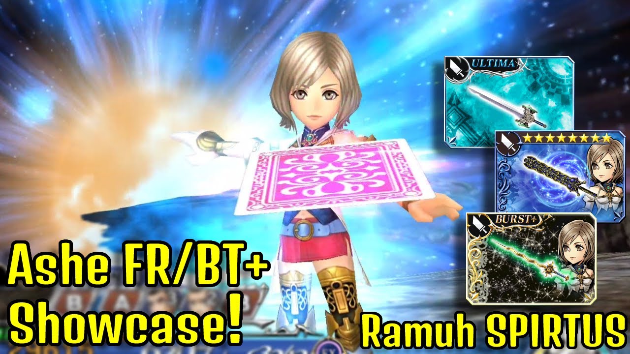 ⚔️🛡 Protects Their Queen! Ashe FR BT+ Showcase! Ramuh SPIRITUS Grade S! [DFFOO JP]