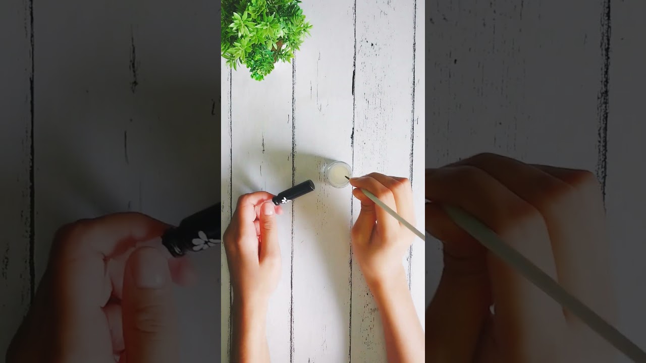 Mini glass bottle painting art #