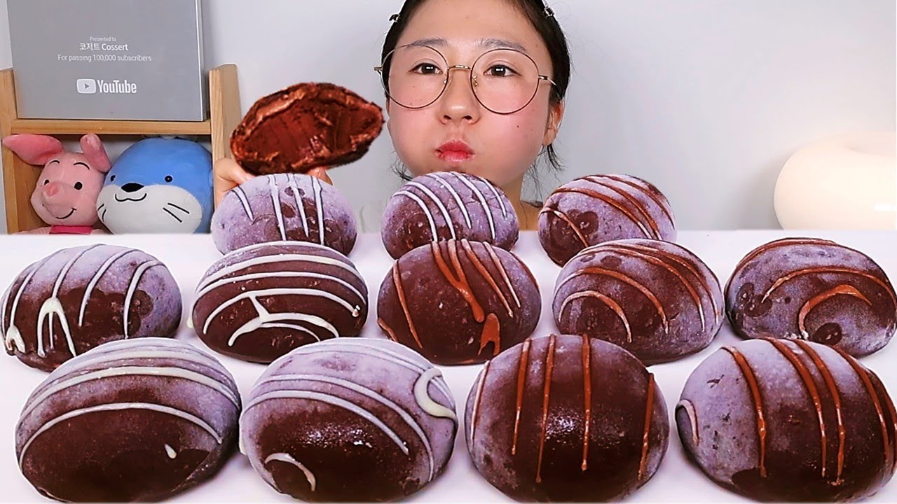 봄날엔 초코퐁당 초코초꾸떡 요거꿀떡 디저트 먹방 Dessert Mukbang