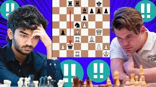 2962 Elo chess game | Gukesh D vs Magnus Carlsen 2