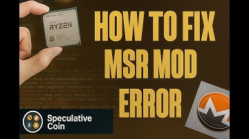How to Fix MSR Mod Error in XMRig | Solve Low Hashrate Issue