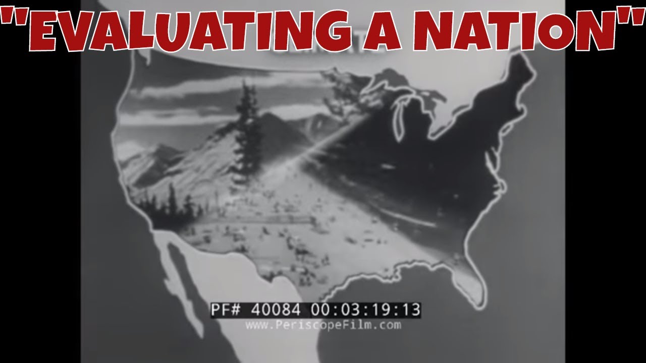 "EVALUATING A NATION" 1950s ARMED FORCES INFORMATION FILM COLD WAR