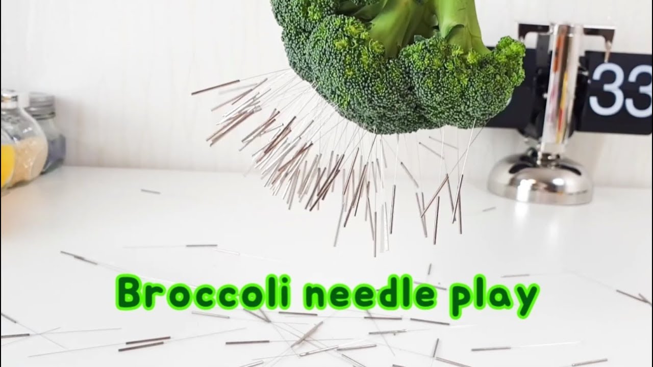 Needle Play Making Broccoli Hair With Needle YouTube