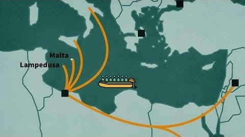 Migration routes to Europe