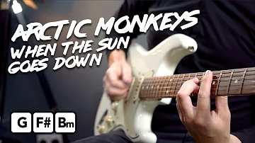 Arctic Monkeys "When The Sun Goes Down" Guitar Lesson Tutorial