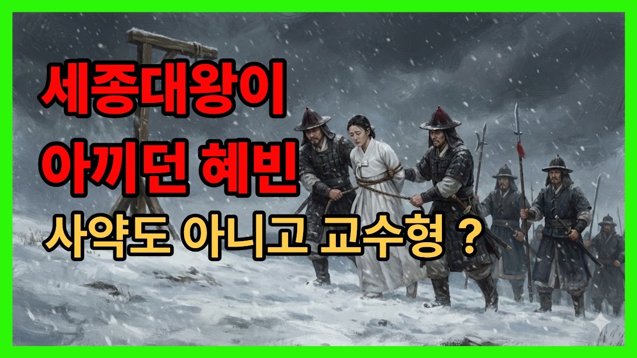 세종대왕이 아끼던 혜빈, 사약 아닌 교수형 당한 이유?.단종을 품어 키운 어머니 혜빈 양씨 세종이 가장 아꼈던 여인의 비극적인 마지막 #혜빈양씨#세종대왕#세조#단종#계유정난