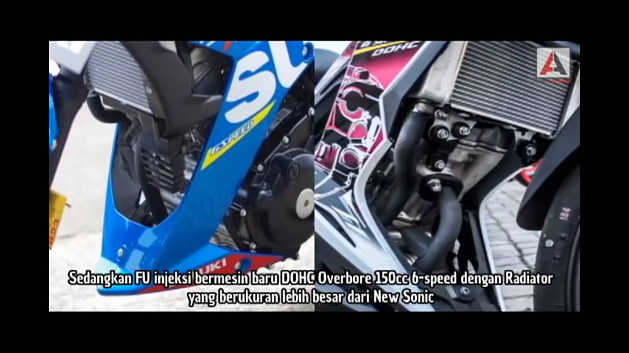 All New Satria FU150 Injeksi Vs New Honda Sonic 150R Duel Dua