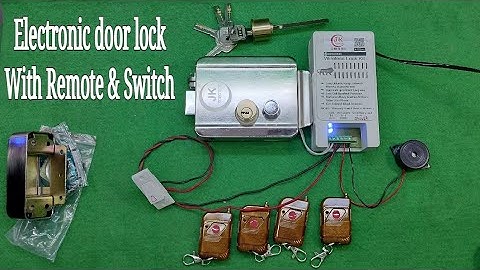 How to install Electronic Door Lock , Wireless control Door Lock , Remote Door Lock ,