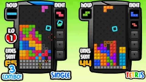 Tetris Battle 128 lines sent 4KO