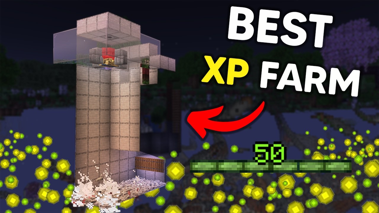 BEST Minecraft XP Farm 1.21+ [50 levels in minutes!] - YouTube