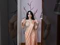 Saree Dance Reel | Peach Saree Desi Vibes 💃✨#shorts #dance