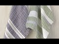 ［卓上織り機］２枚のヘドルで模様織りTwill Towels