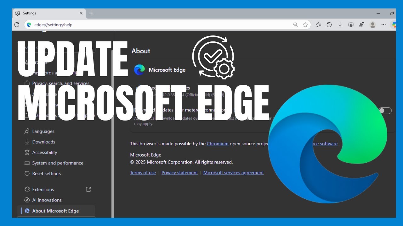 Как обновить Microsoft Edge | Последняя версия Edge | Обновление браузера Microsoft Edge для Wind...