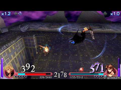 Dissidia Final Fantasy - Cloud Strife vs Bartz Klauser