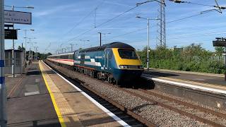 125 Group HST passes Biggleswade (MML 43159 & Intercity 43025 power cars) - 30/05/26