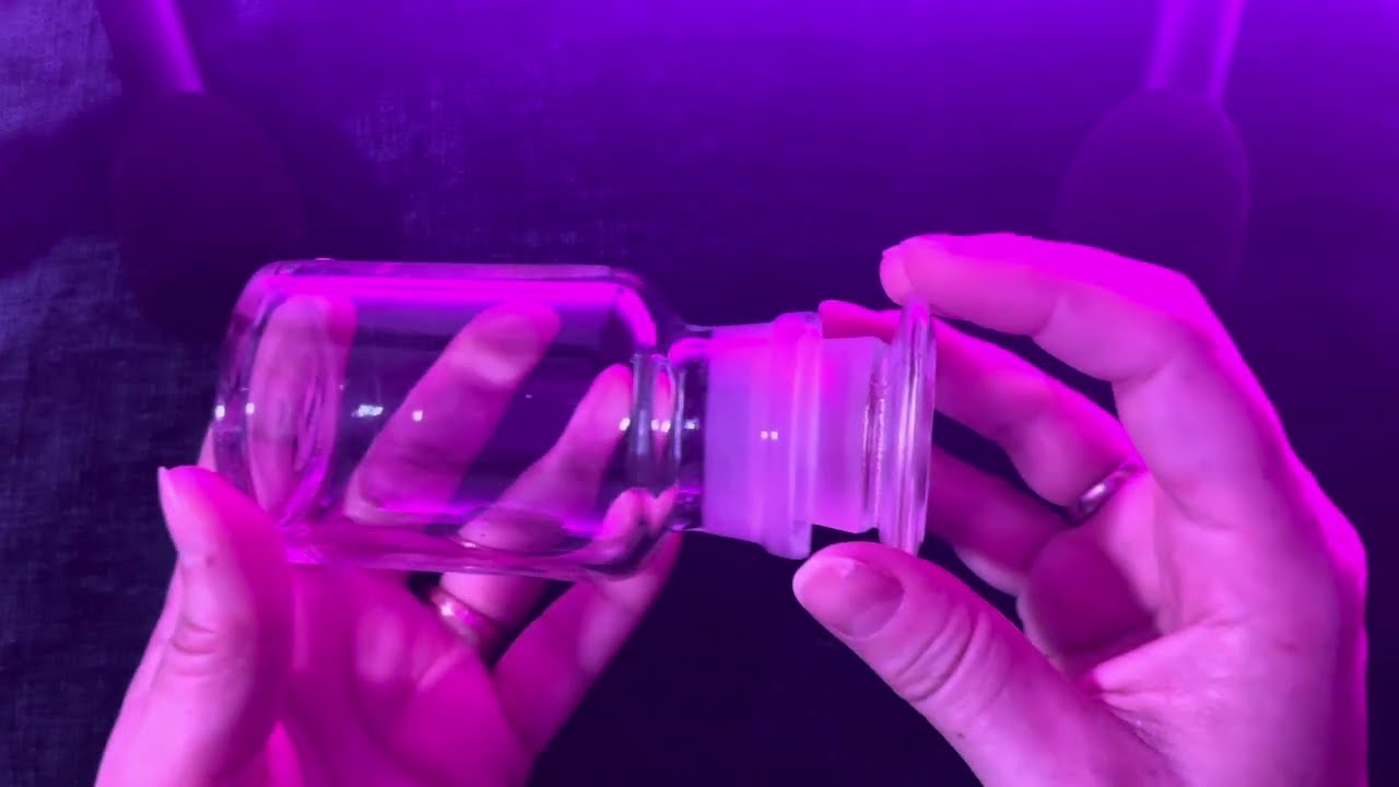 ASMR - Glass Lid Sounds ear to ear (no talking)