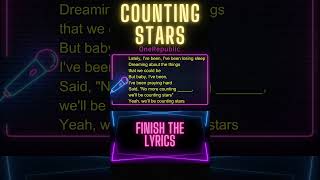 Finish the Lyrics Challenge | OneRepublic - Counting Stars | Music Fun Games screenshot 2