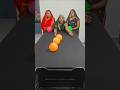 best orange vs green and pink boll roll family challenge ✅ #short #game
