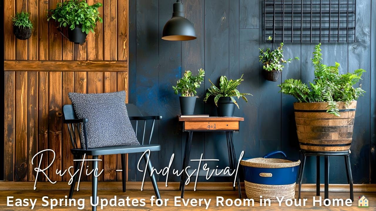 Spring Home Decor: Rustic Meets Industrial for a Cozy & Chic Look