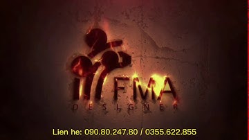 Logo Intro video youtube hiệu ứng Lửa Cháy - FMA Designer