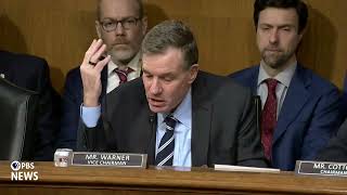 WATCH: Sen. Warner raises national security concerns about Gabbard's visits to foreign countries