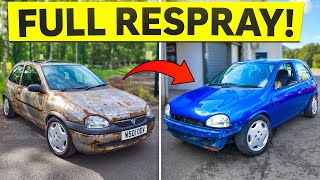 I resprayed my Vauxhall Corsa B and couldn’t believe the result!