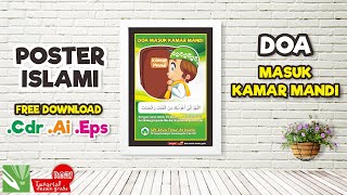 Desain Poster DOA MASUK KAMAR MANDI dengan CorelDraw - FREE DOWNLOAD FILE .cdr .Ai .Eps screenshot 2