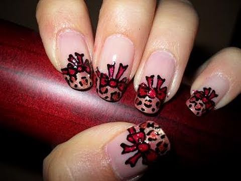 Wild Holidays: Leopard Nails