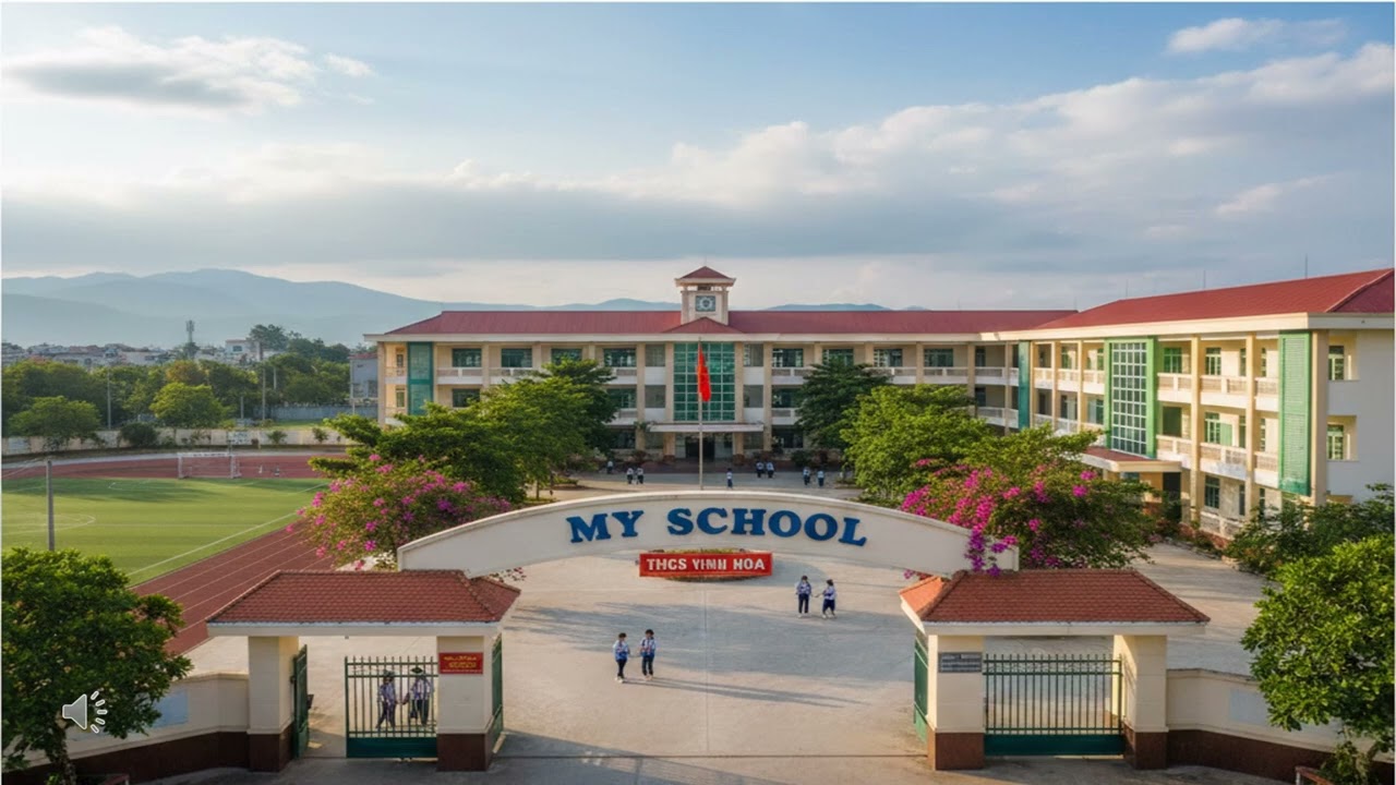 Trường THCS Vĩnh Hòa xanh 