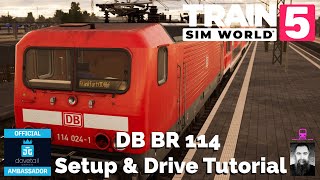 TSW5 Setup and Drive the Class DB BR 114 With Safety Systems Tutorial
