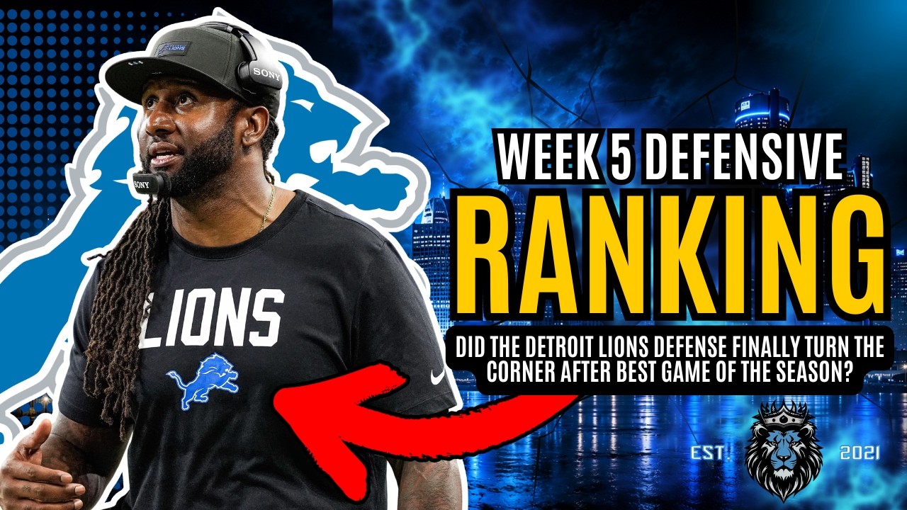 Where Does The Detroit Lions Defense Rank AFTER Week 5?