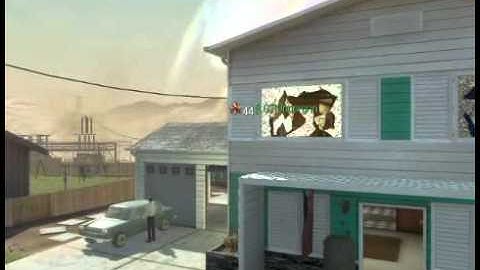 Black Ops -Undergrin - Cross map Ballistic knife kill