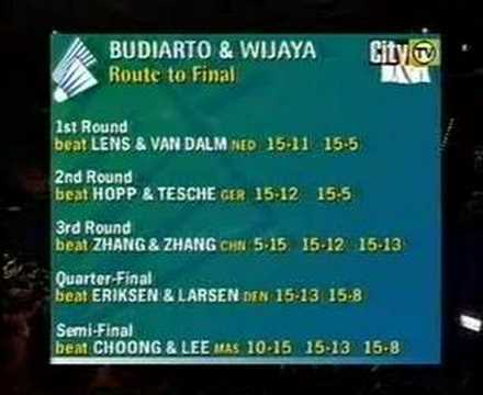 Badminton All England 2001 MD Final Game 1&2 [1/7]