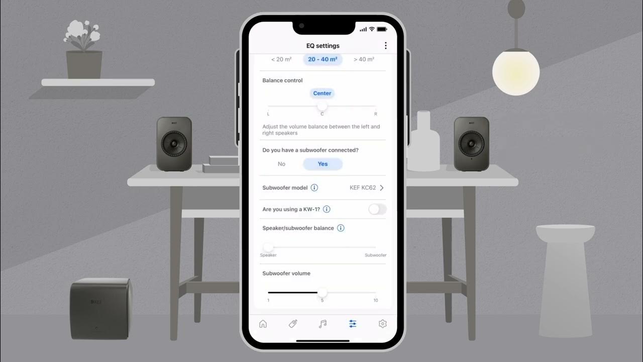 KEF LSX II LT EQ Settings with Subwoofer YouTube