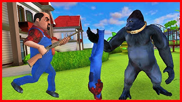 Scary Stranger 3D - New Levels New UPDATE - Stranger vs Gorilla - Gameplay Android iOS
