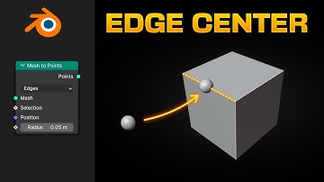 Get the EDGE CENTER in Blender - Geometry Nodes