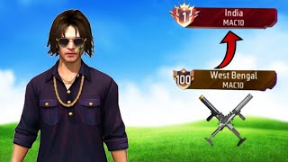 Only Mac10 pushing top 1 title in India 🇮🇳 | Solo weapon glory push tips and tricks | ep-7