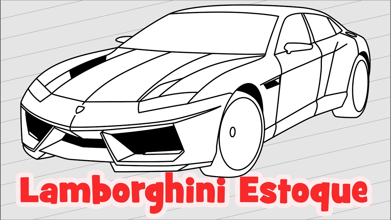 Картинки ламборджини рисовать