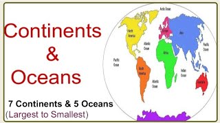 Continents & Oceans ||World Geography ||World Map ||